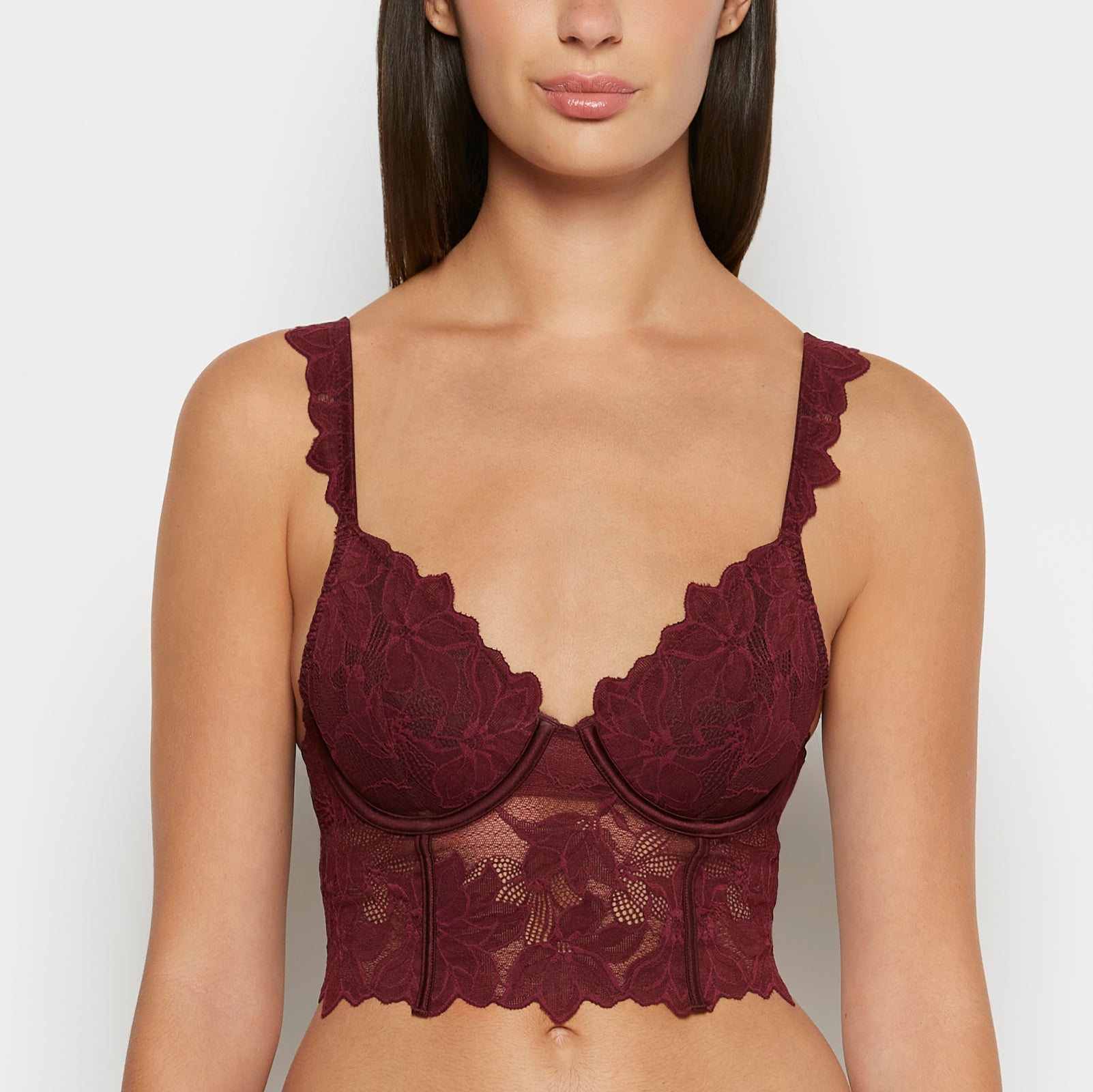 La Senza Demi Cup Bustier in Russian Ruby