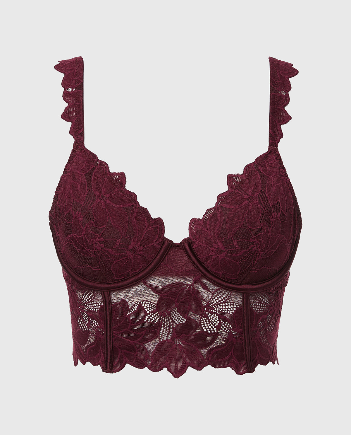 La Senza Demi Cup Bustier in Russian Ruby
