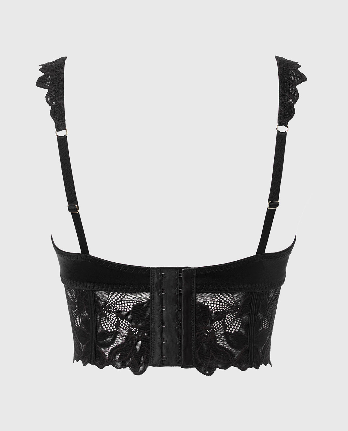 La Senza Demi Cup Bustier in Tuxedo Black