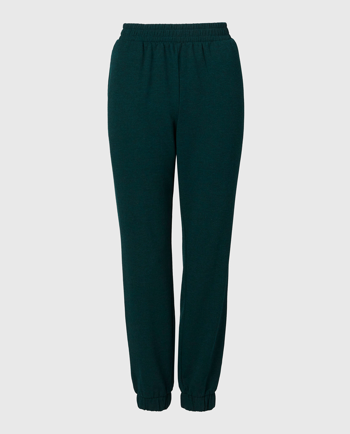La Senza French Terry Sleep Pant in Emerald Green Heather