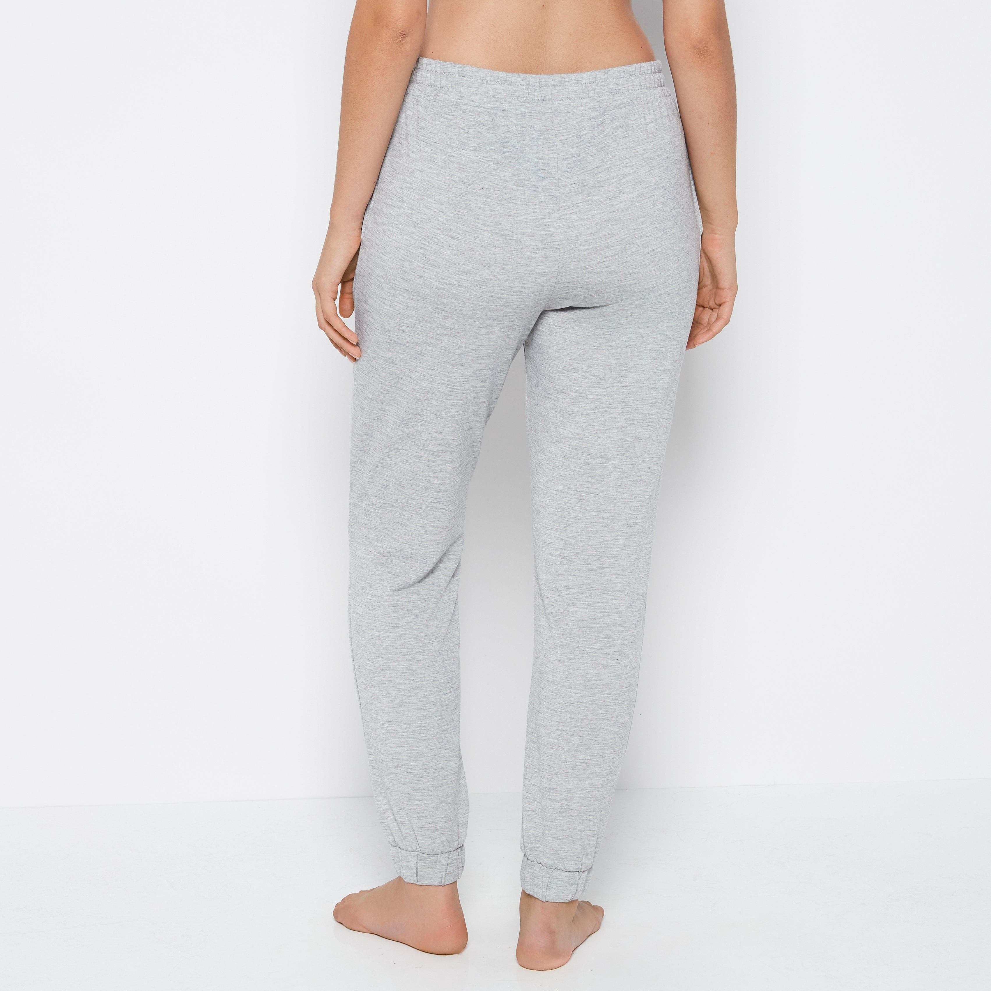 La Senza Pantalon de nuit en tissu éponge gris frais chiné