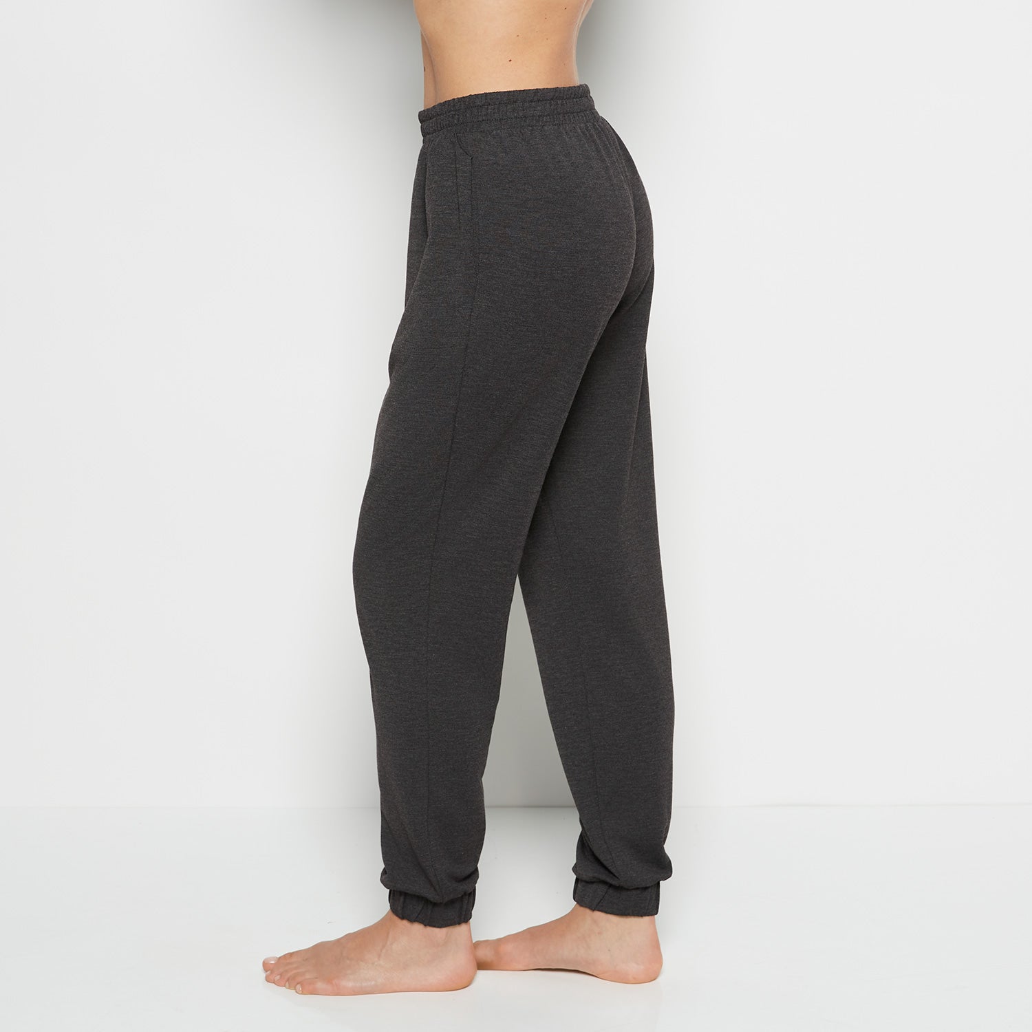 La Senza French Terry Sleep Pant in Charcoal Heather