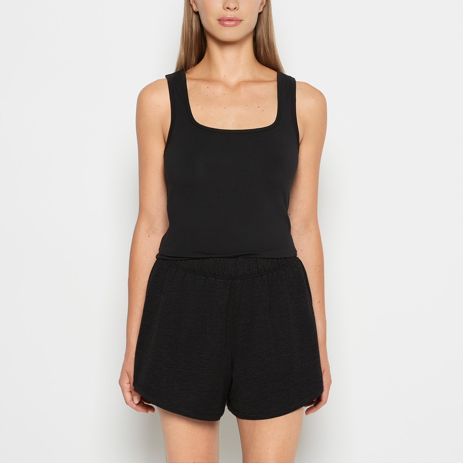 La Senza Camisole de nuit à col carré in Smoking Noir