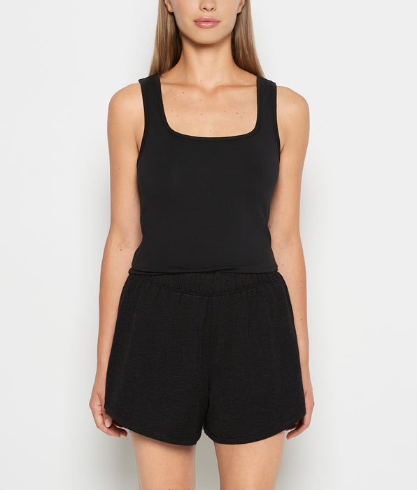 La Senza Camisole de nuit à col carré in Smoking Noir