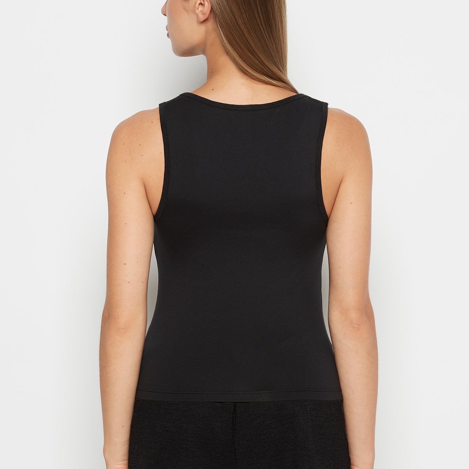 La Senza Camisole de nuit à col carré in Smoking Noir