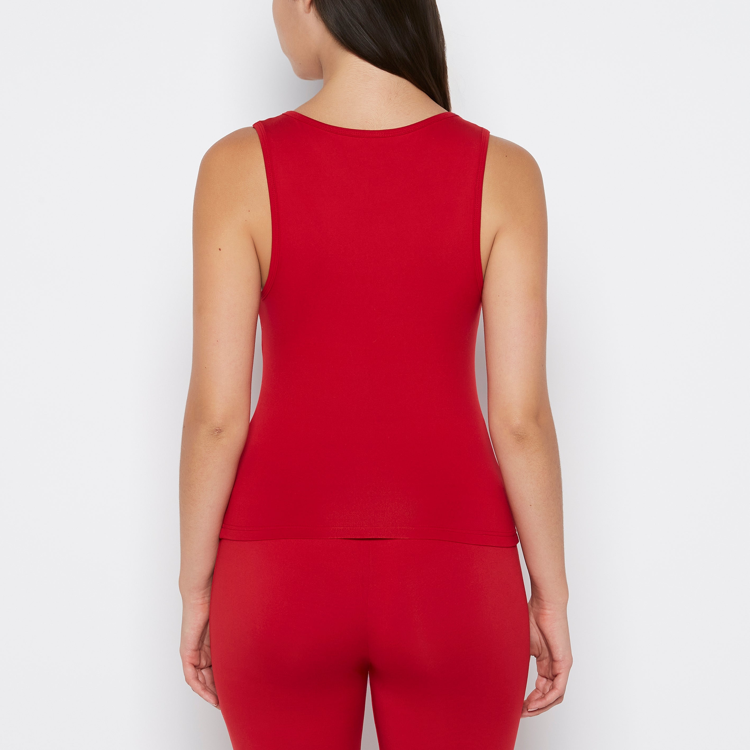 La Senza Camisole de nuit avec encolure carrée cramoisie