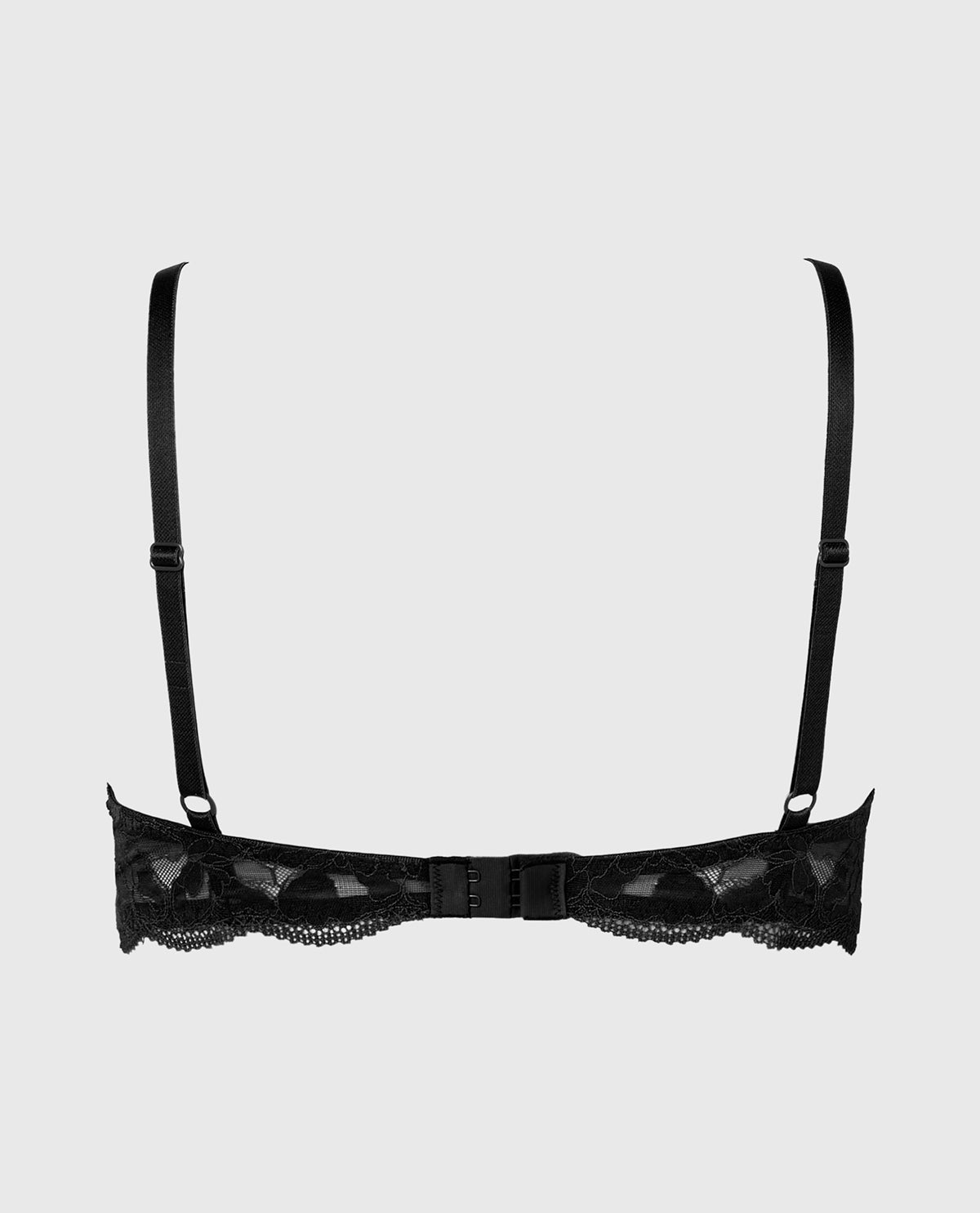 La Senza Charmed unlined demi bra in Tuxedo Black