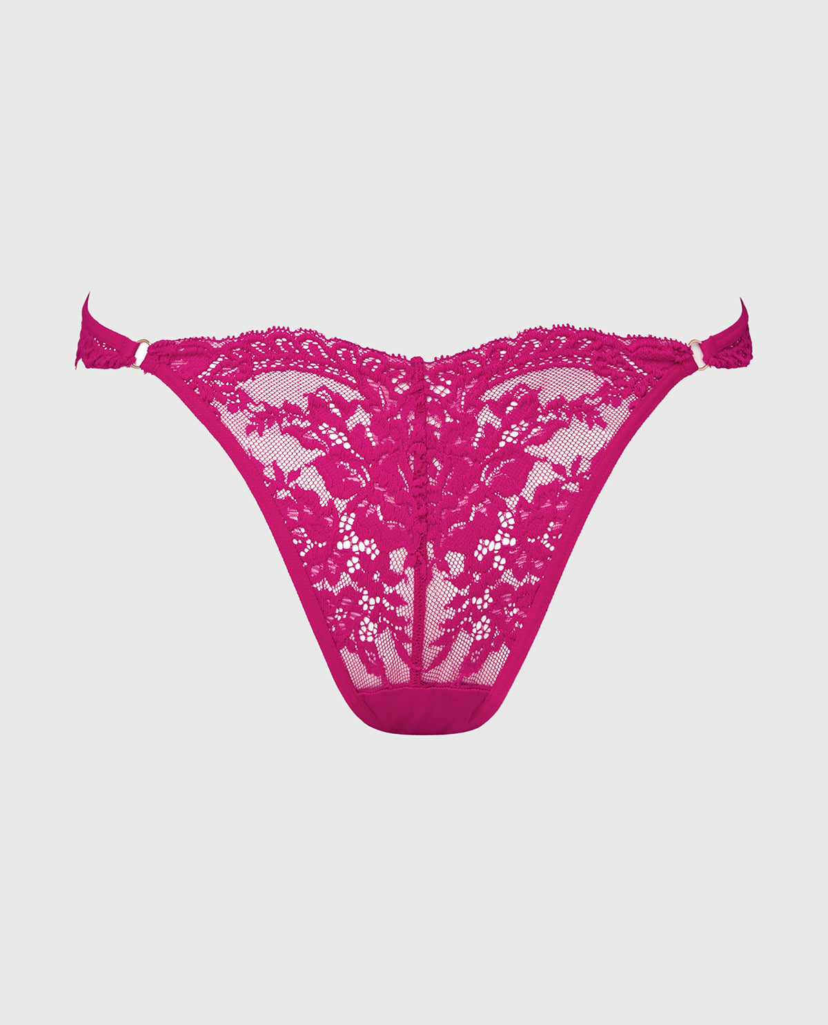 La Senza Tanga Cheeky Diva en dentelle rouge fuchsia