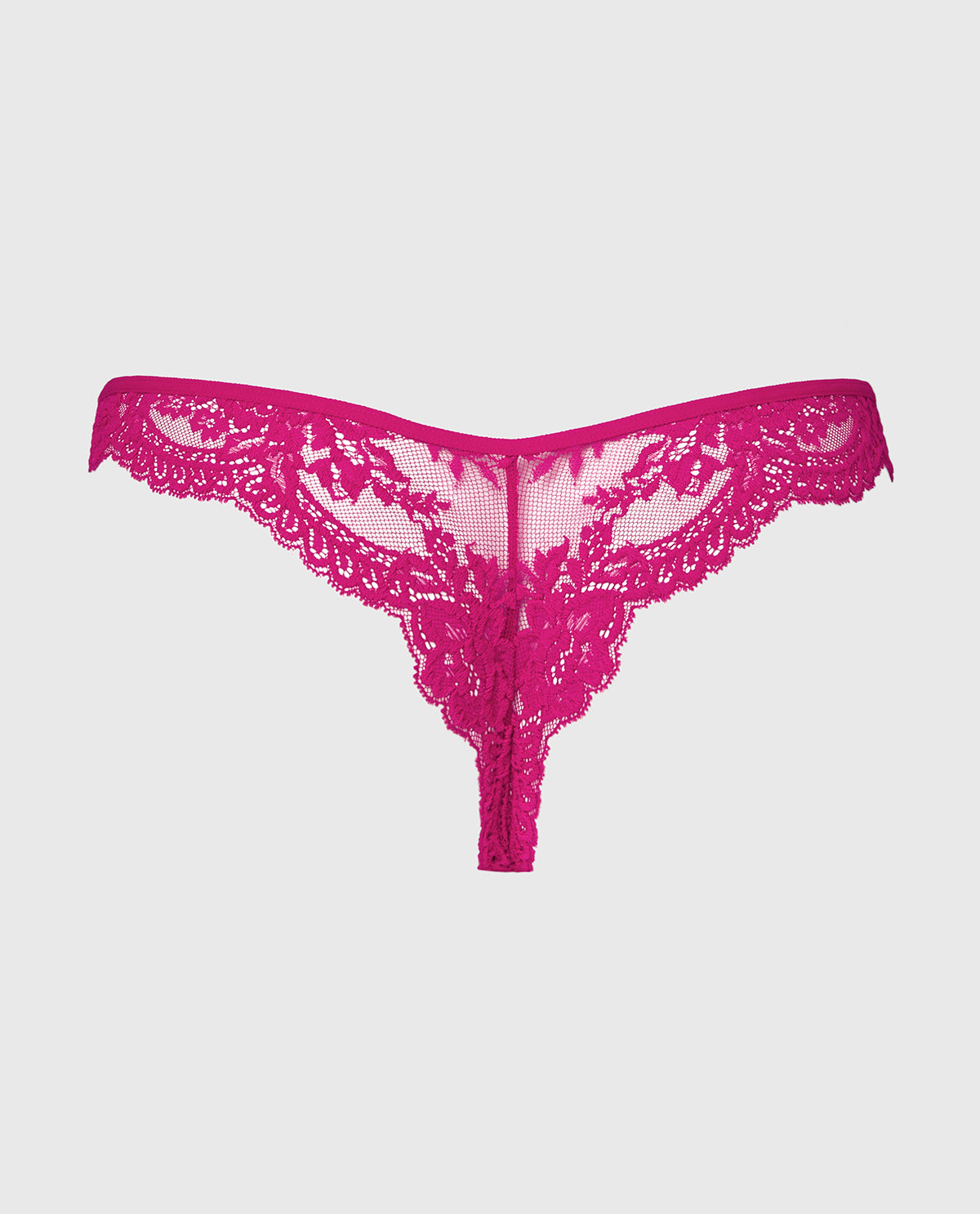 La Senza Tanga Cheeky Diva en dentelle rouge fuchsia