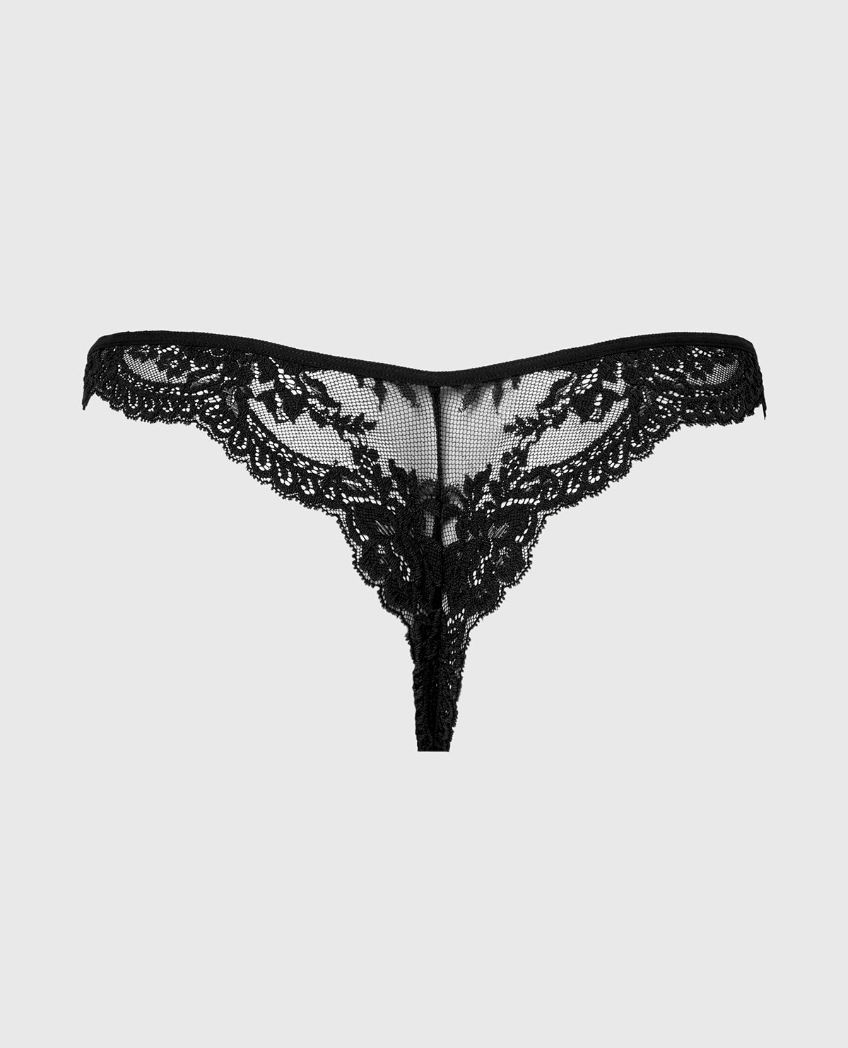 La Senza Tanga Cheeky Diva en dentelle smoking noir