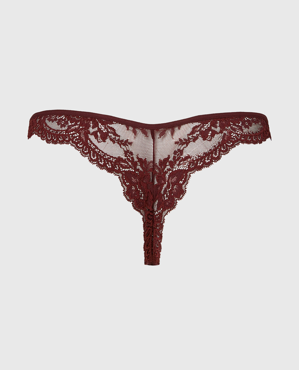La Senza Tanga Cheeky Diva en dentelle chocolat amer