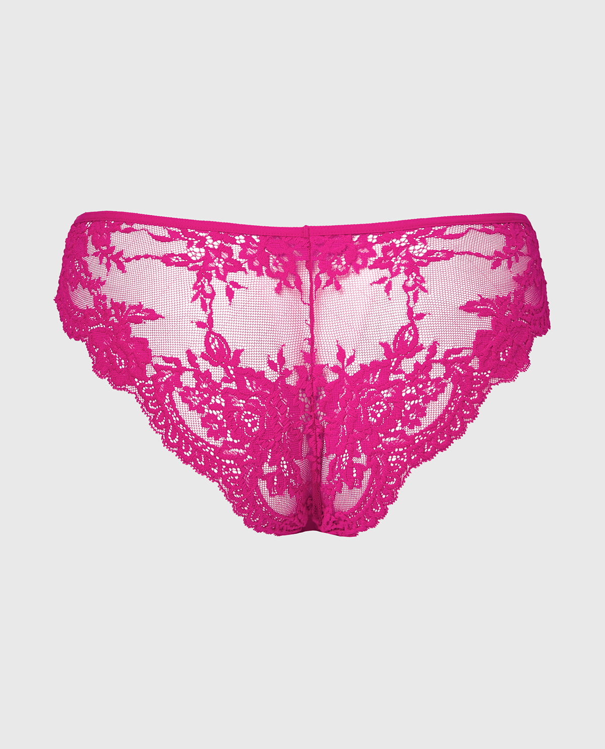 La Senza Diva Cheeky V-Waist Lace Panty in Fuchsia Red