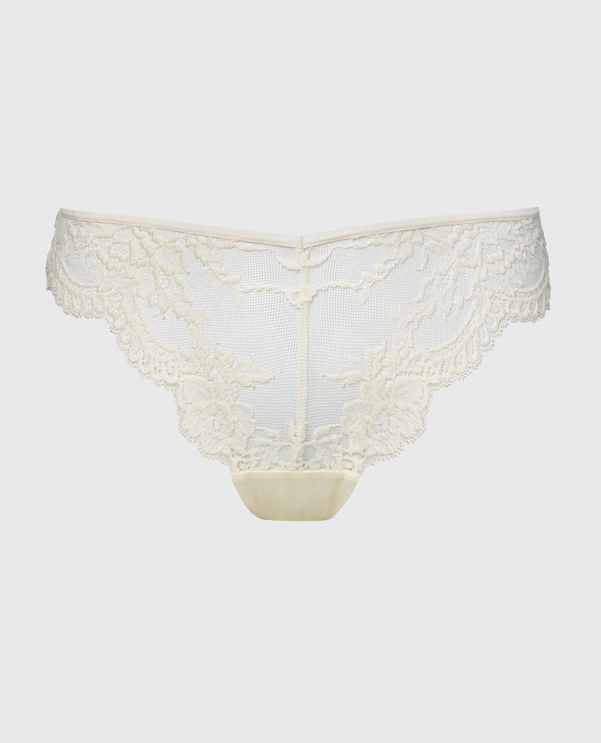La Senza Diva Cheeky V-Waist Lace Panty in Egret