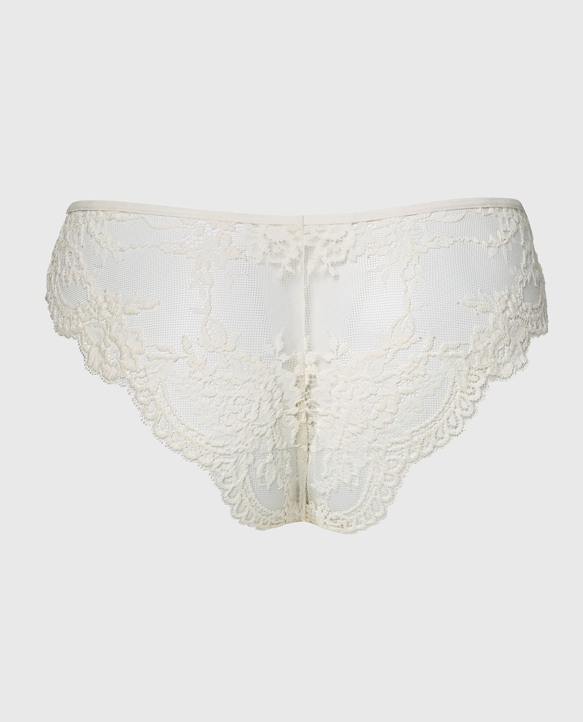 La Senza Diva Cheeky V-Waist Lace Panty in Egret