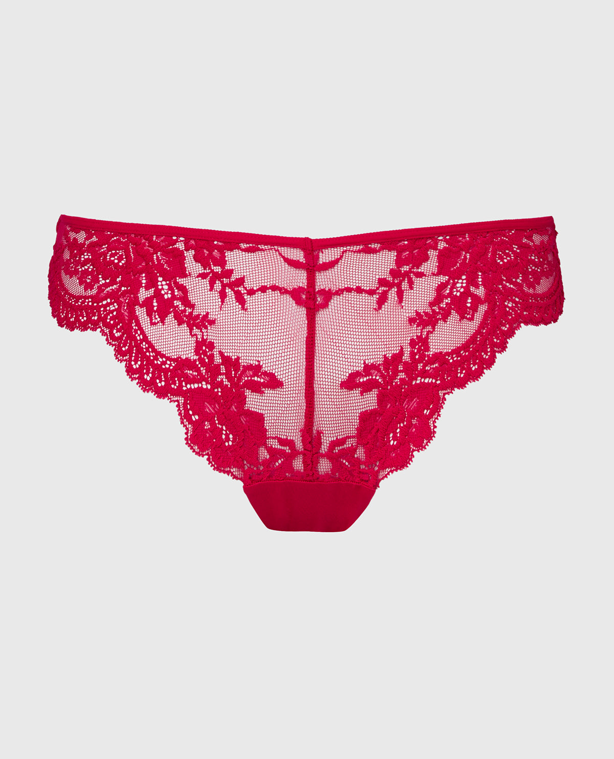 La Senza Diva Cheeky V-Waist Lace Panty in Crimson
