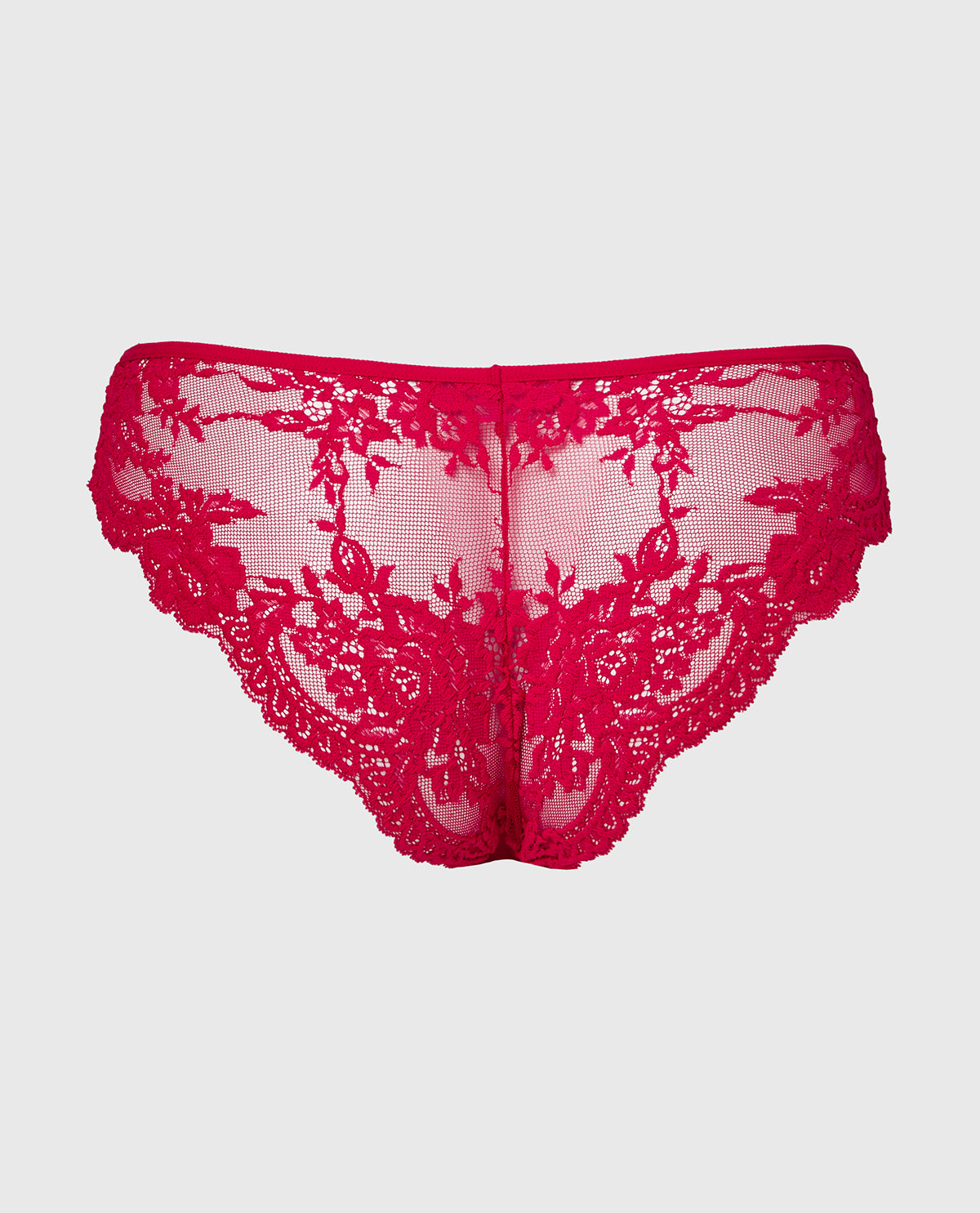 La Senza Diva Cheeky V-Waist Lace Panty in Crimson