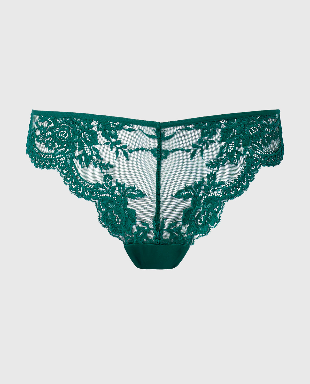 La Senza Diva Cheeky V-Waist Lace Panty in Emerald Green