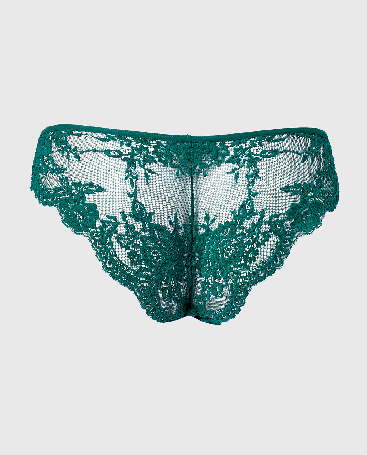 La Senza Diva Cheeky V-Waist Lace Panty in Emerald Green