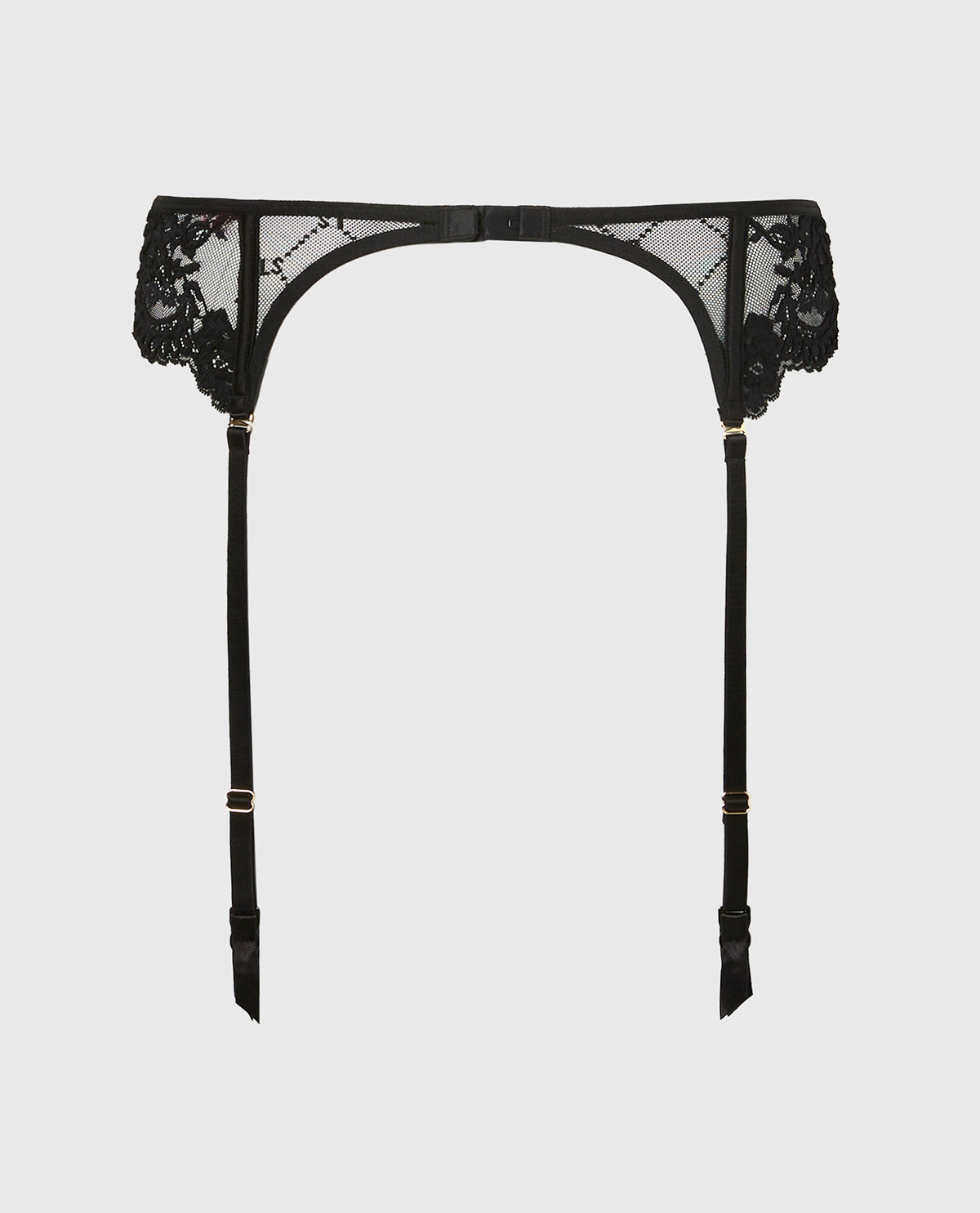 La Senza Mesh Garter in Tuxedo Black