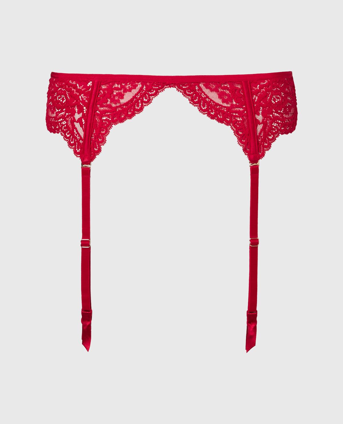 La Senza Mesh Garter in Crimson