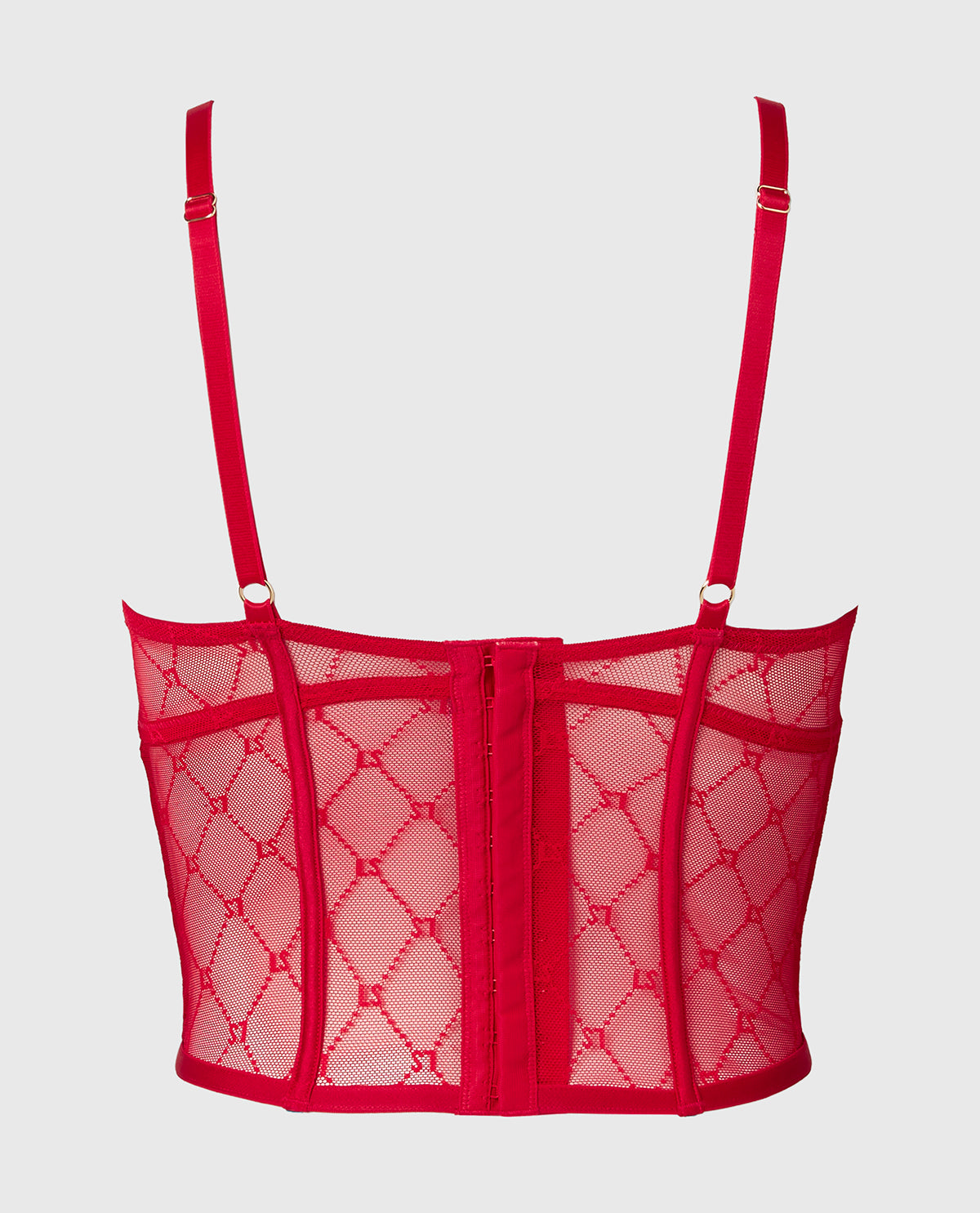 La Senza Bustier balconnet en filet cramoisi