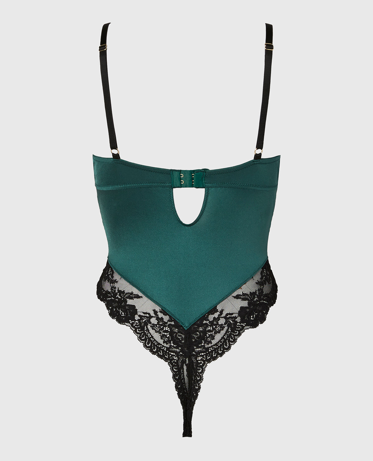La Senza Combiné demi-buste en dentelle opulente vert émeraude