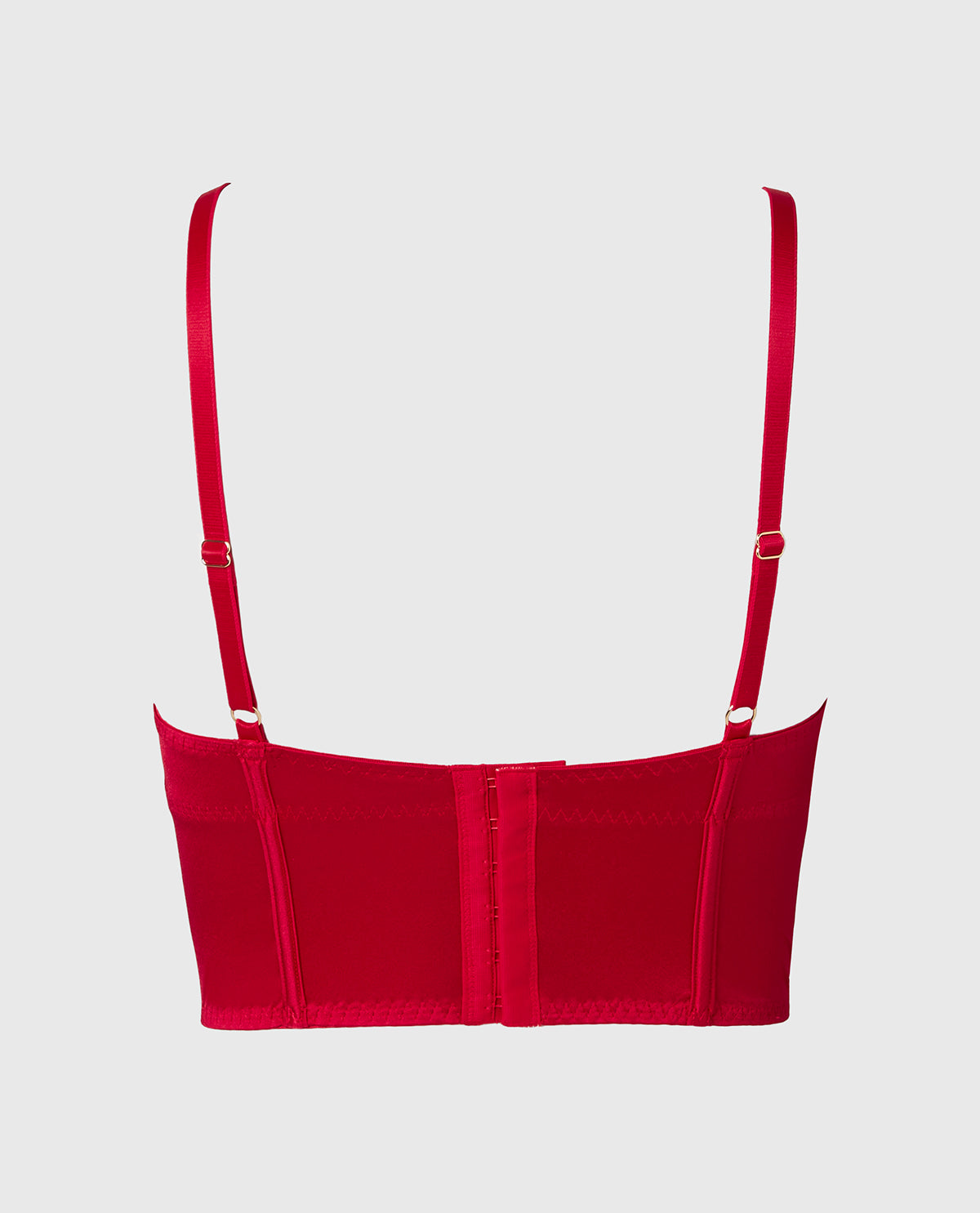La Senza Demi Cup Bustier Bra Top in Crimson