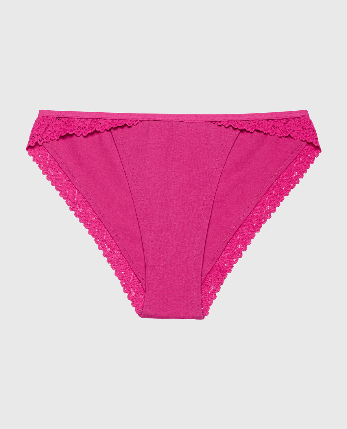 La Senza Mini Cheeky Panty with Cozy Trim in Fuchsia Red