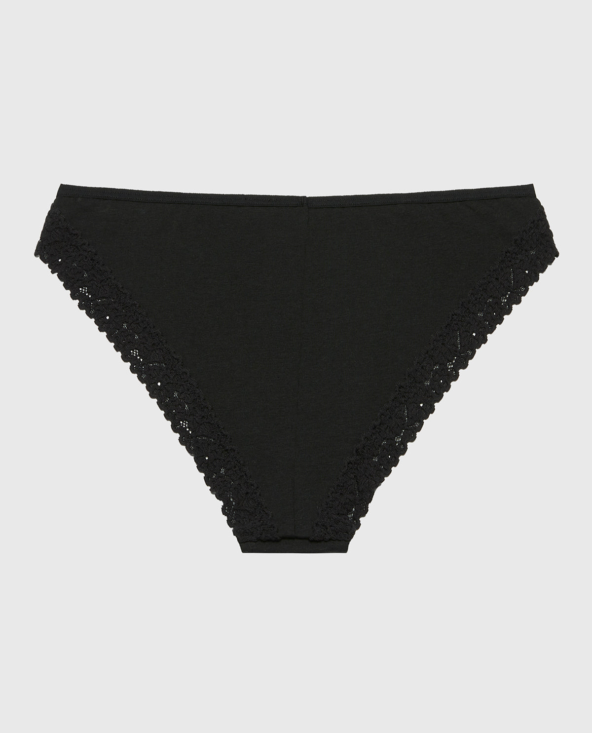 La Senza Mini Cheeky Panty with Cozy Trim in Tuxedo Black