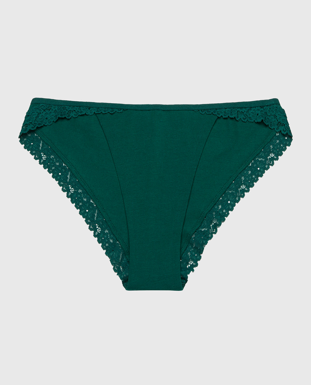 La Senza Mini Cheeky  Panty with Cozy Trim in Emerald Green
