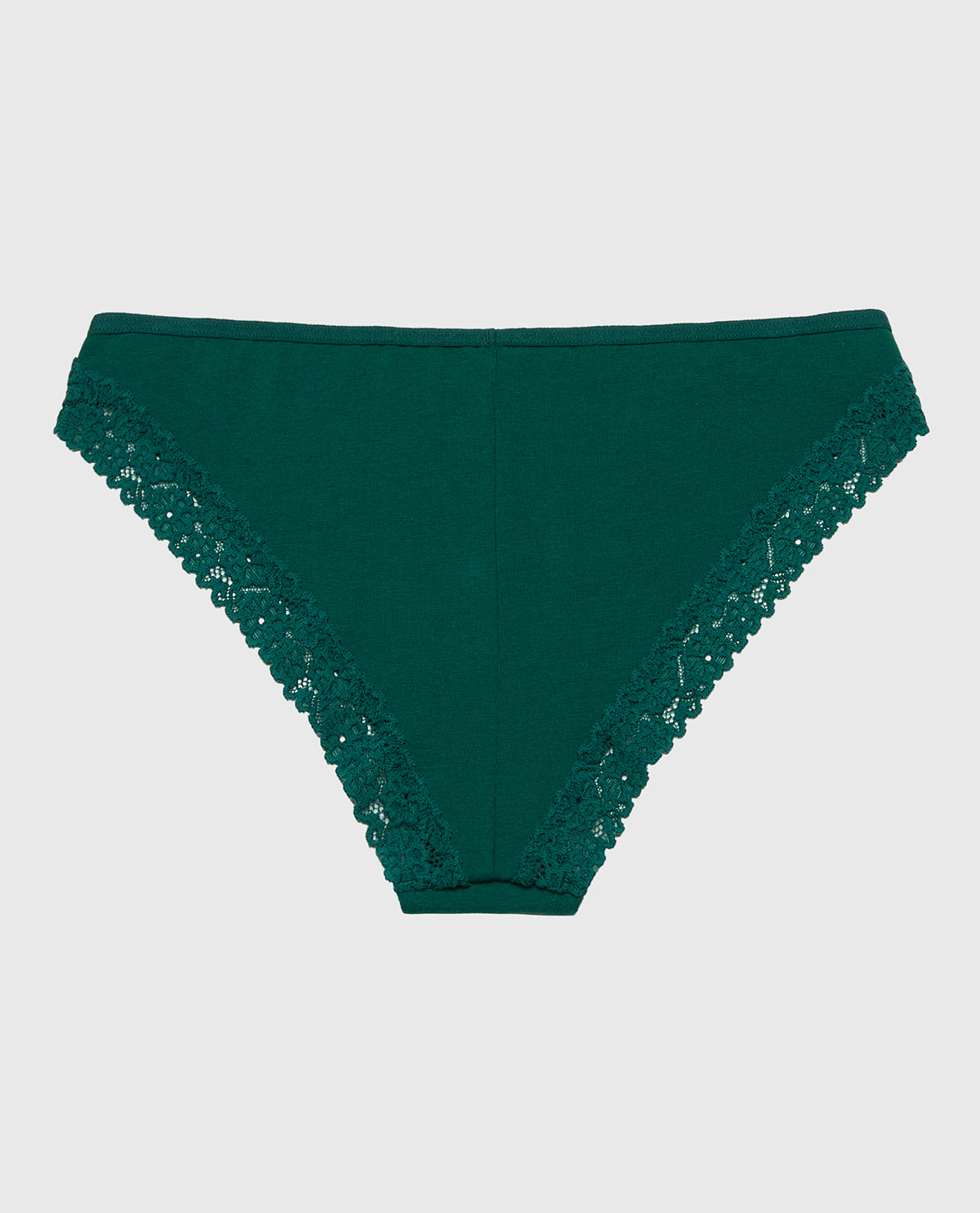 La Senza Mini Cheeky  Panty with Cozy Trim in Emerald Green