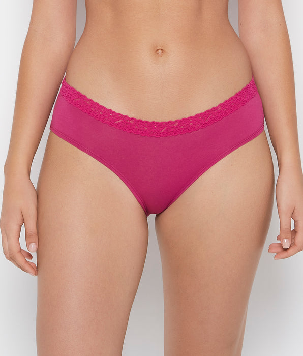 La Senza Culotte taille basse avec bordure confortable rouge fuchsia