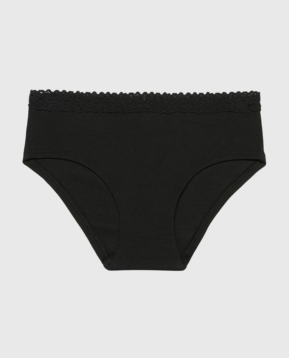 La Senza Culotte taille basse avec bordure confortable smoking noir