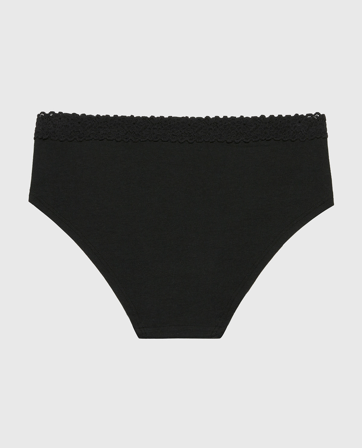La Senza Culotte taille basse avec bordure confortable smoking noir