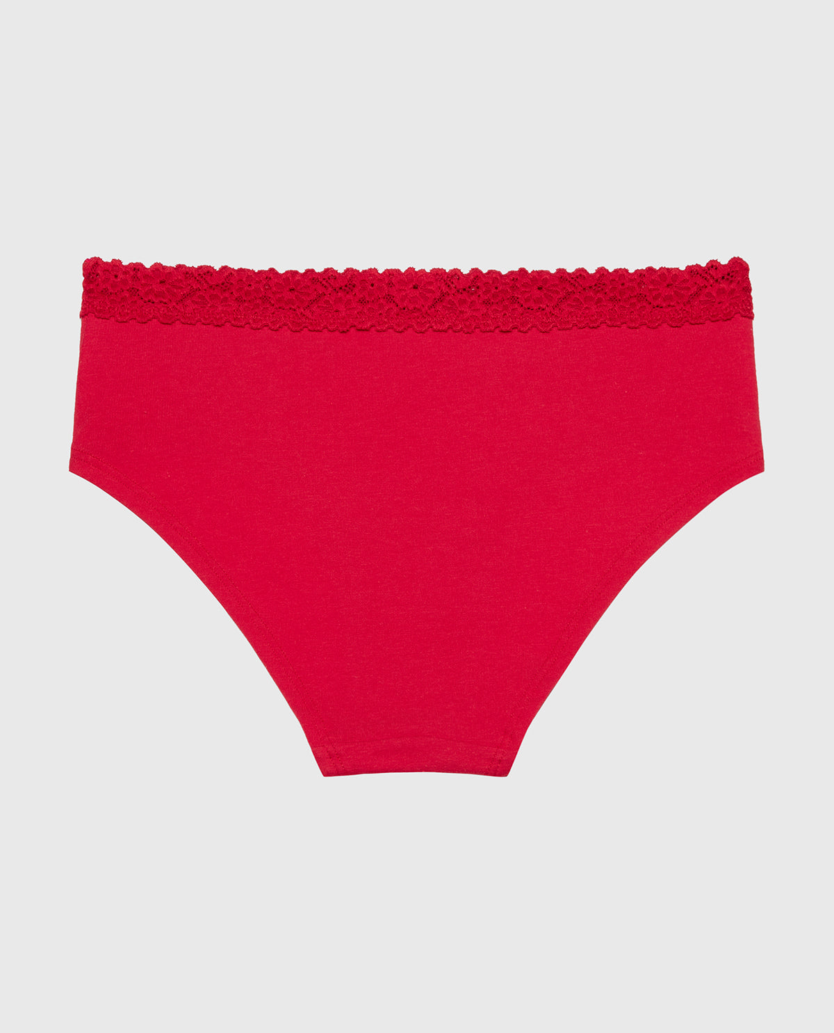 La Senza Cozy Trim Hipster Panty in Crimson