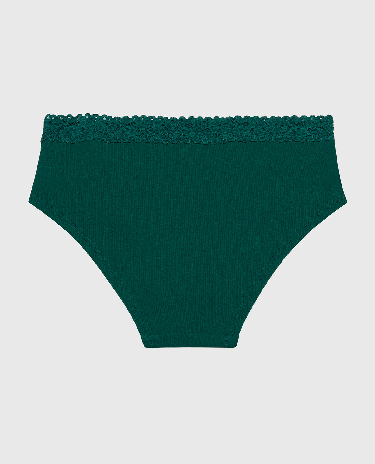 La Senza Cozy Trim Hipster Panty in Emerald Green