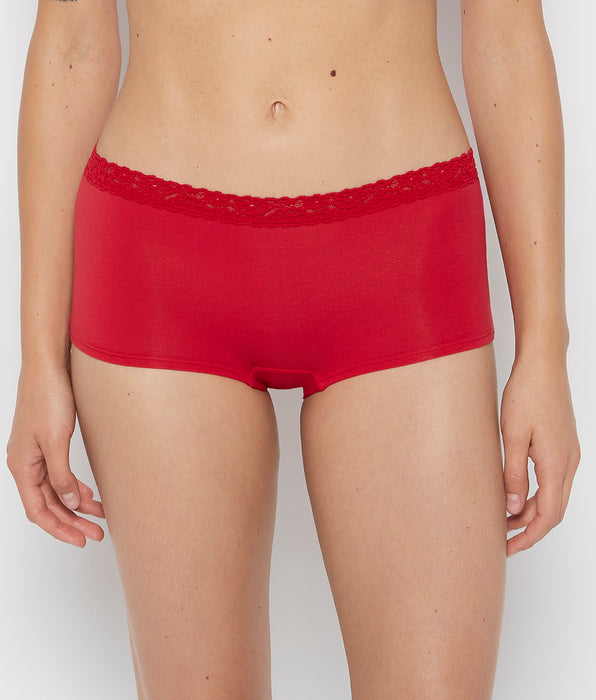 La Senza Boyshort Pantie with Cozy Trim in Crimson