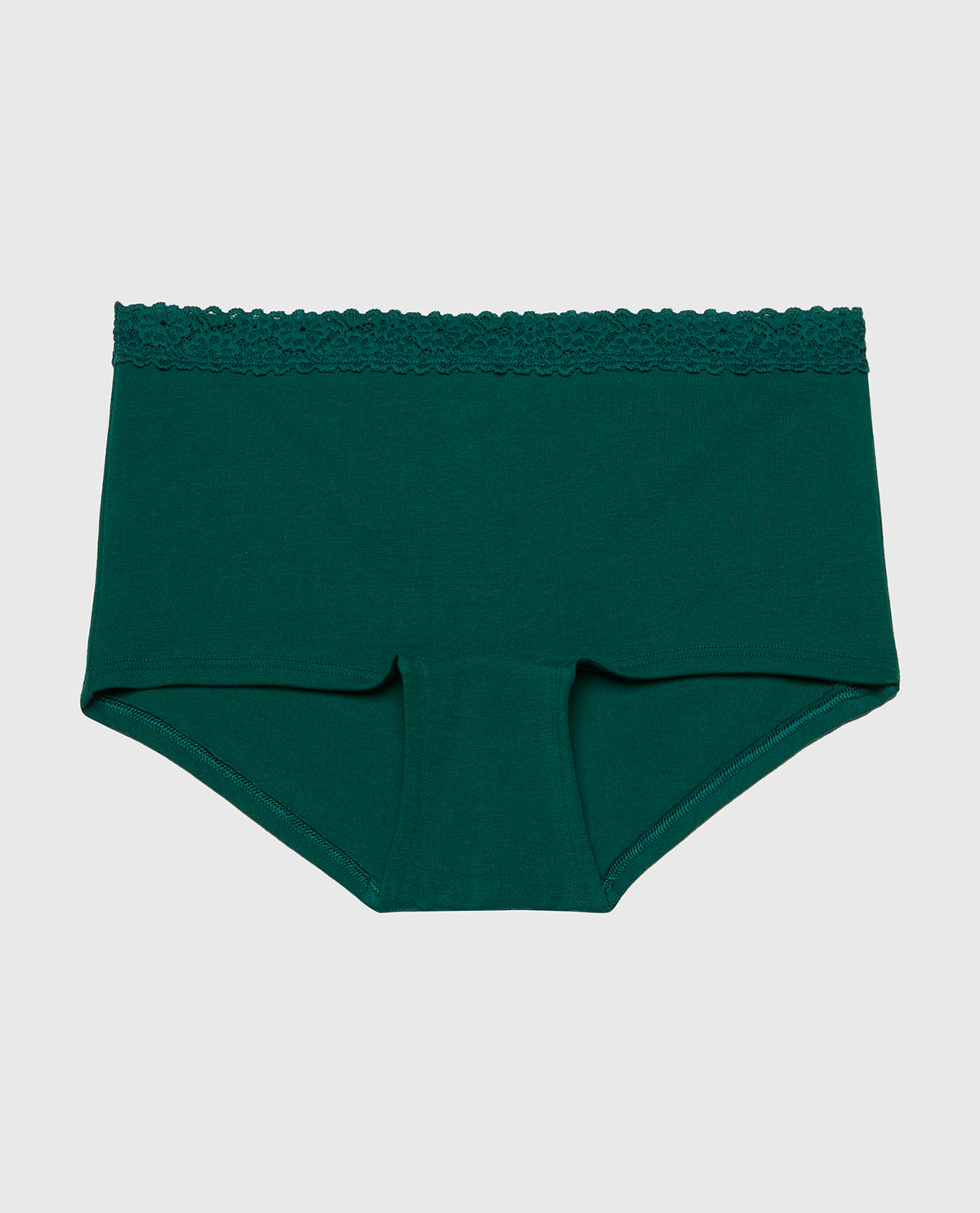 La Senza Boyshort Pantie with Cozy Trim in Emerald Green