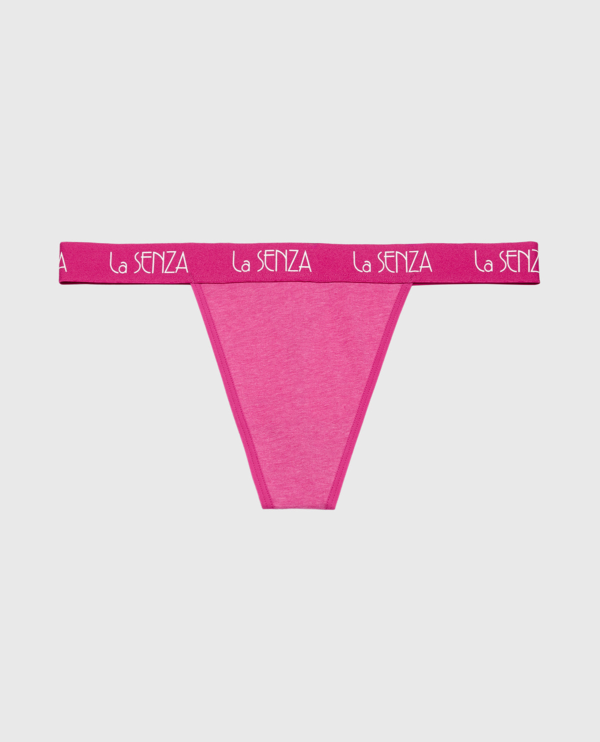 La Senza G-String with Art Deco Logo in Fuchsia Red Heather