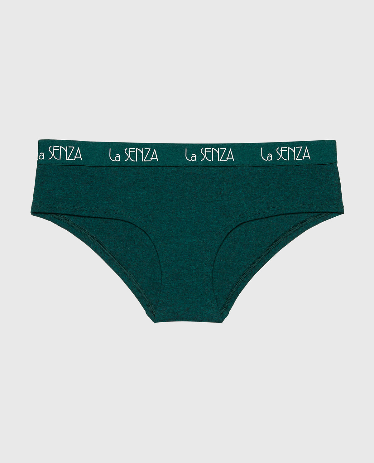La Senza Art Deco Logo Hipster Panty in Emerald Green Heather