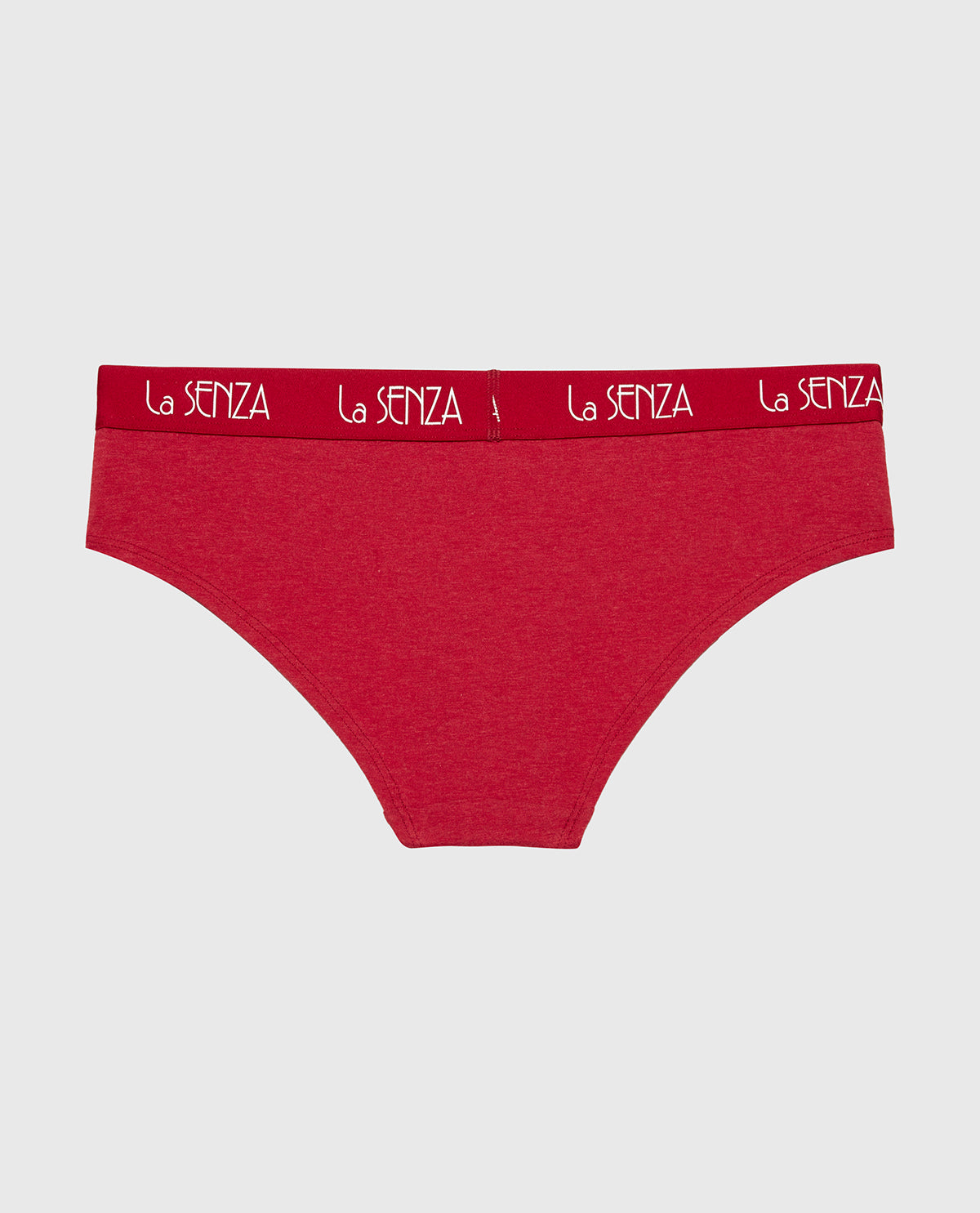 La Senza Art Deco Logo Hipster Panty in Crimson Heather