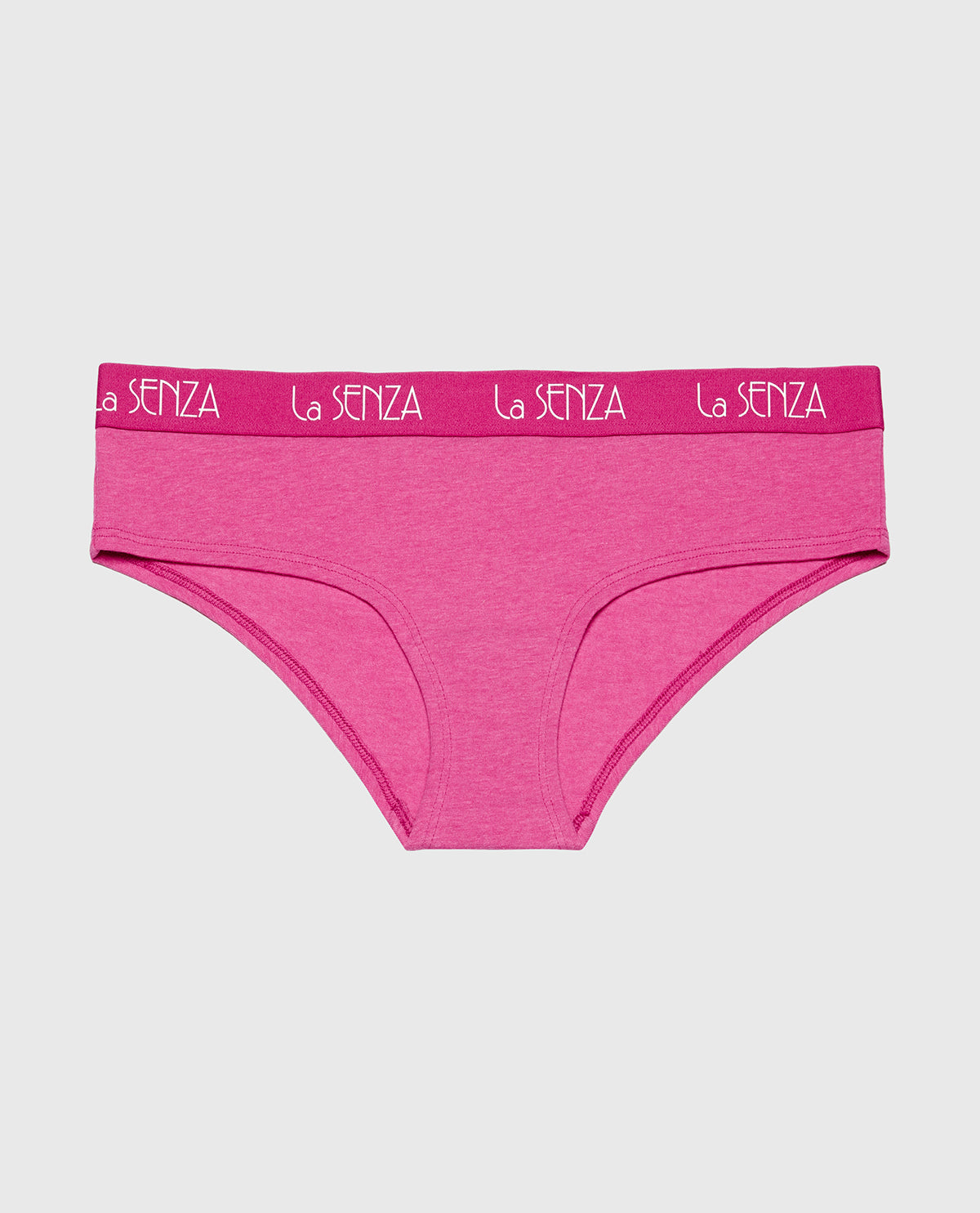 La Senza Art Deco Logo Hipster Panty in Fuchsia Red Heather