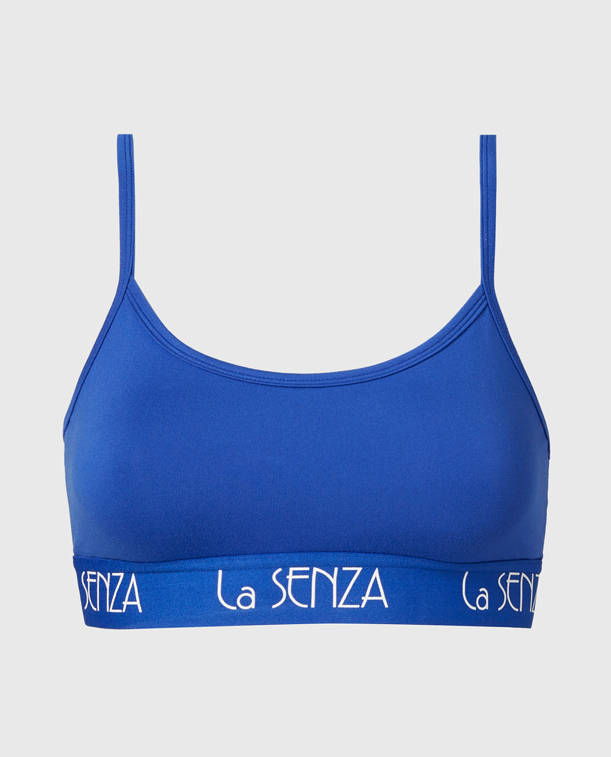 La Senza Scoop Bralette with Art Deco Band in Dazzling Blue