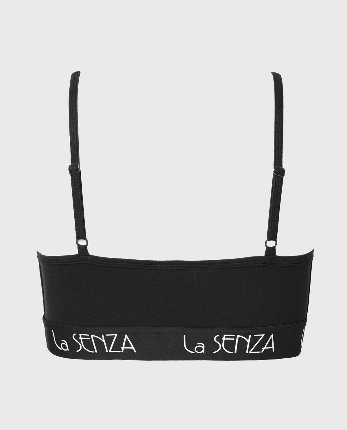 La Senza Scoop Bralette with Art Deco Band in Tuxedo Black