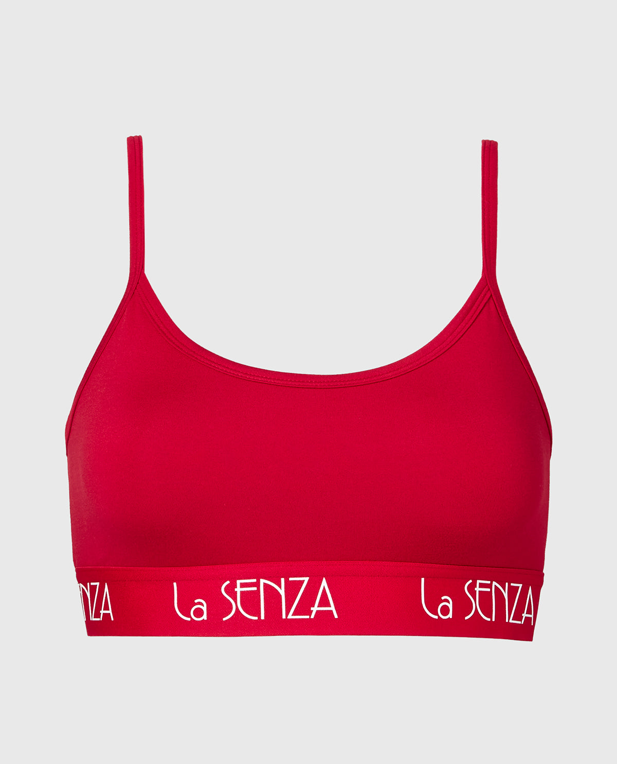 La Senza Minicami échancrée avec logo Art déco cramoisi