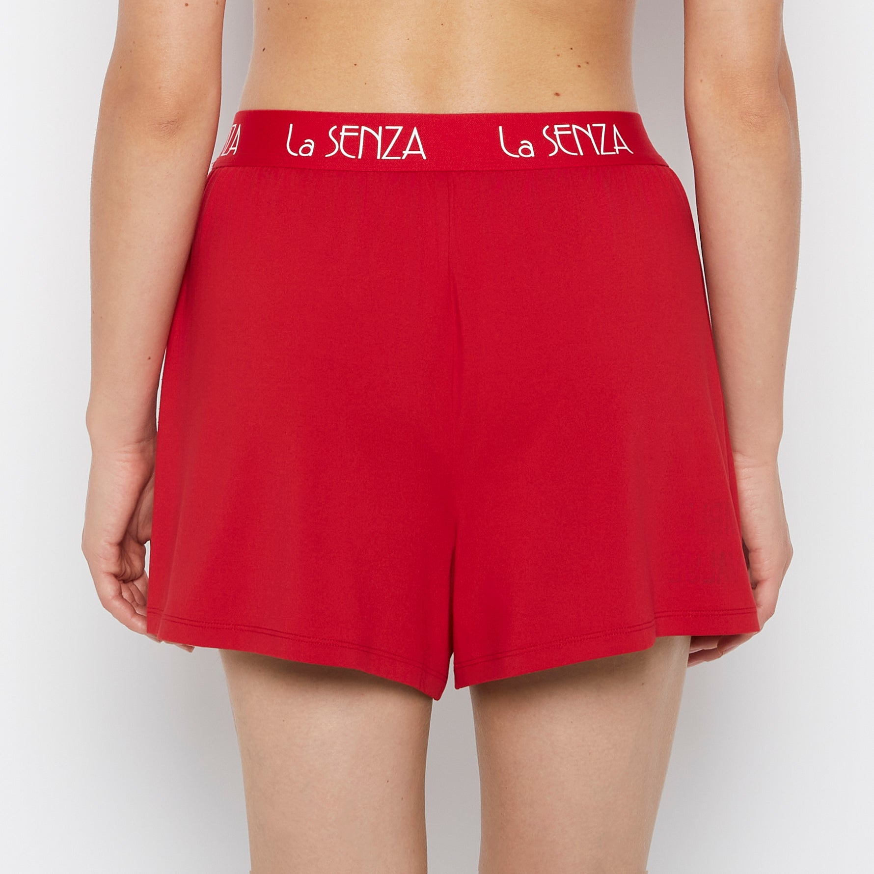 La Senza Short en jersey brossé avec logo Art déco cramoisi