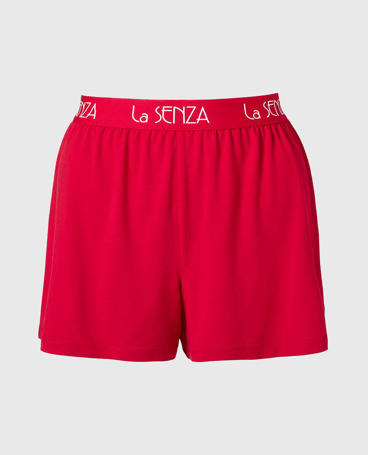 La Senza Short en jersey brossé avec logo Art déco cramoisi