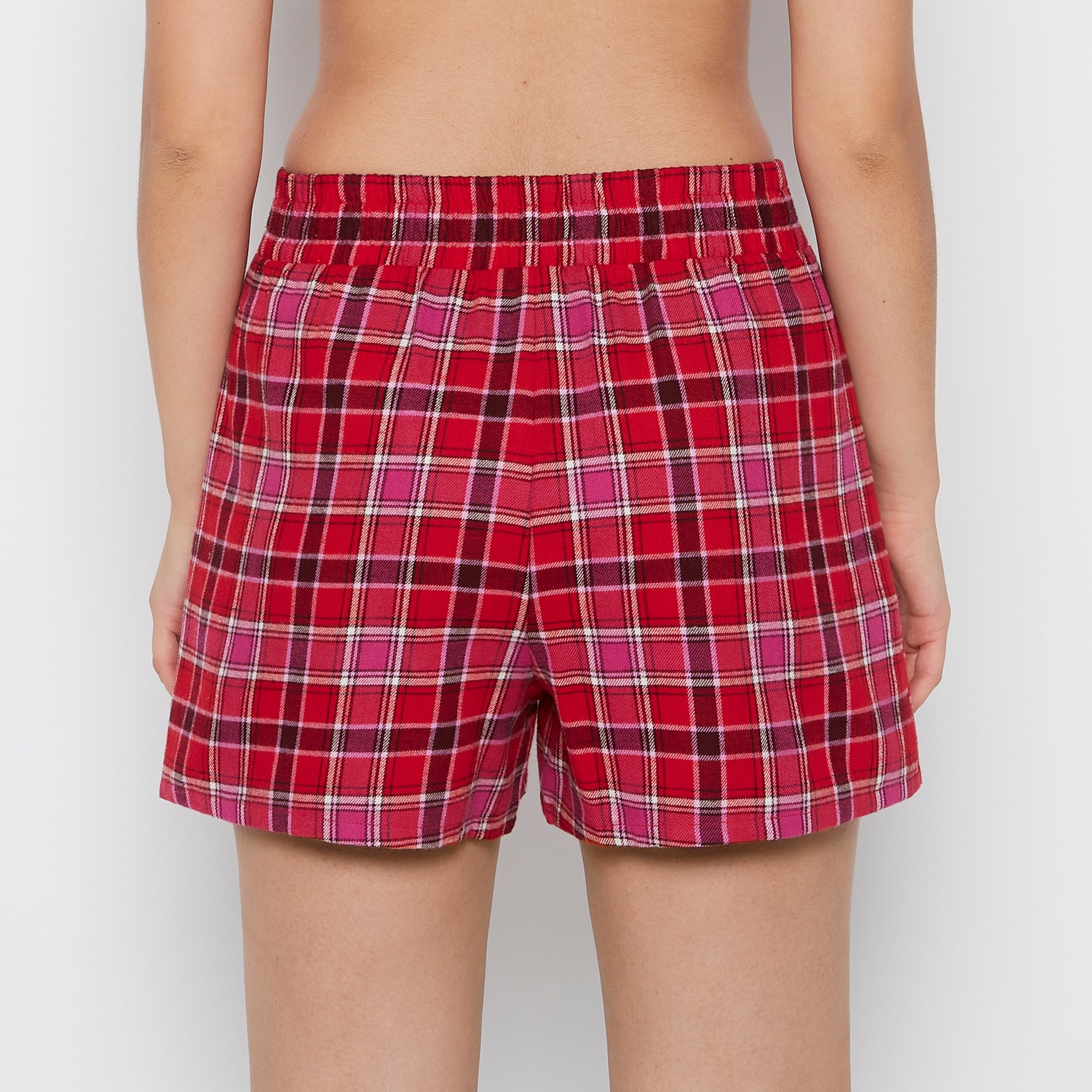 La Senza Short boxeur en flanelle plaid de Montréal