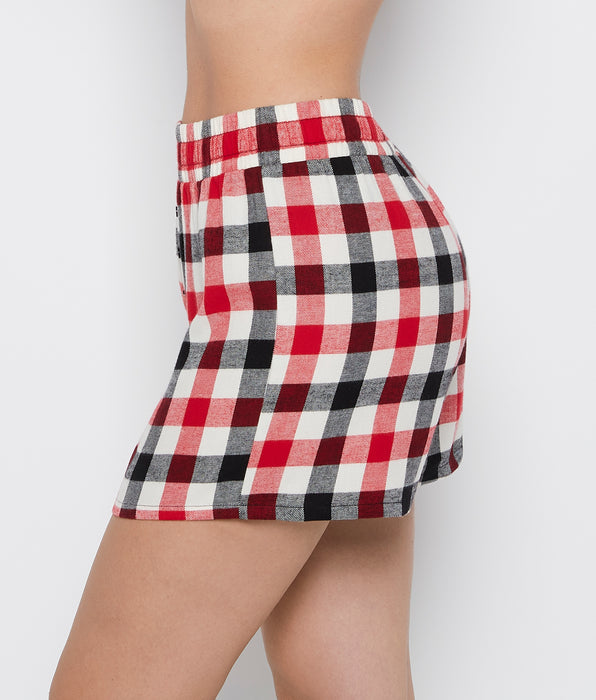 La Senza Short boxeur en flanelle guingan hivernal