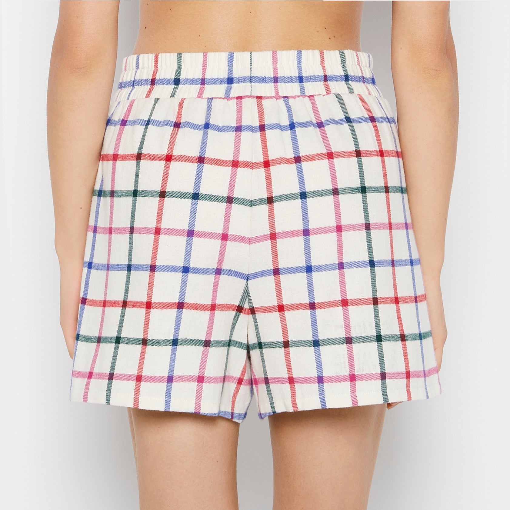 La Senza Flannel Boxer Short in Large Jingle Plaid